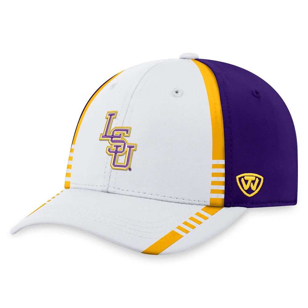 TOP LSU BLANC PRPL NCAA ICONIQUE IC03 FLEX HATMEFLX