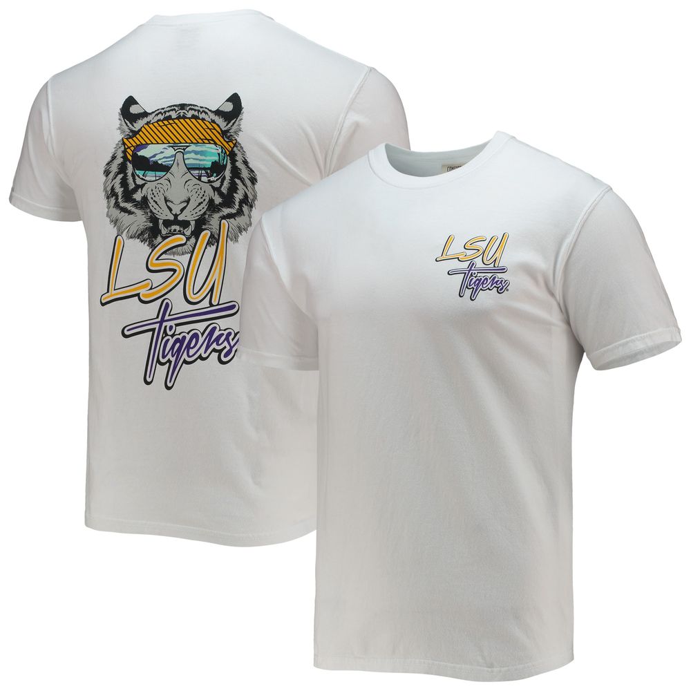 Men's White LSU Tigers Mascot Bandana T-Shirt