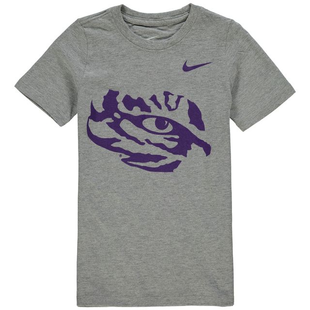 T-shirt préscolaire à logo Nike LSU Tigers gris anthracite