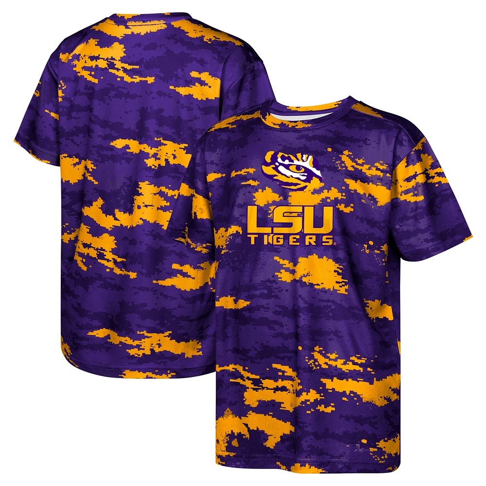 T-shirt violet pour enfants d'âge préscolaire les matchs de préparation des LSU Tigers