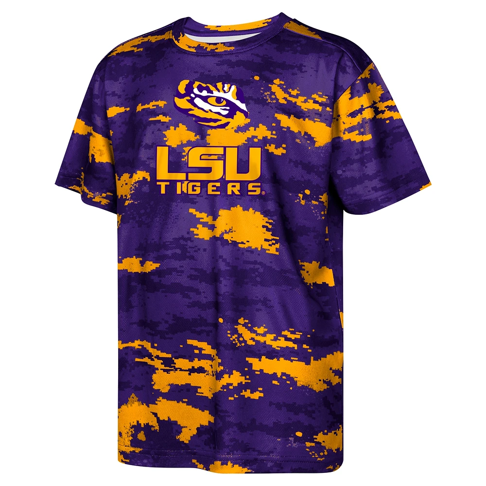 T-shirt violet pour enfants d'âge préscolaire les matchs de préparation des LSU Tigers