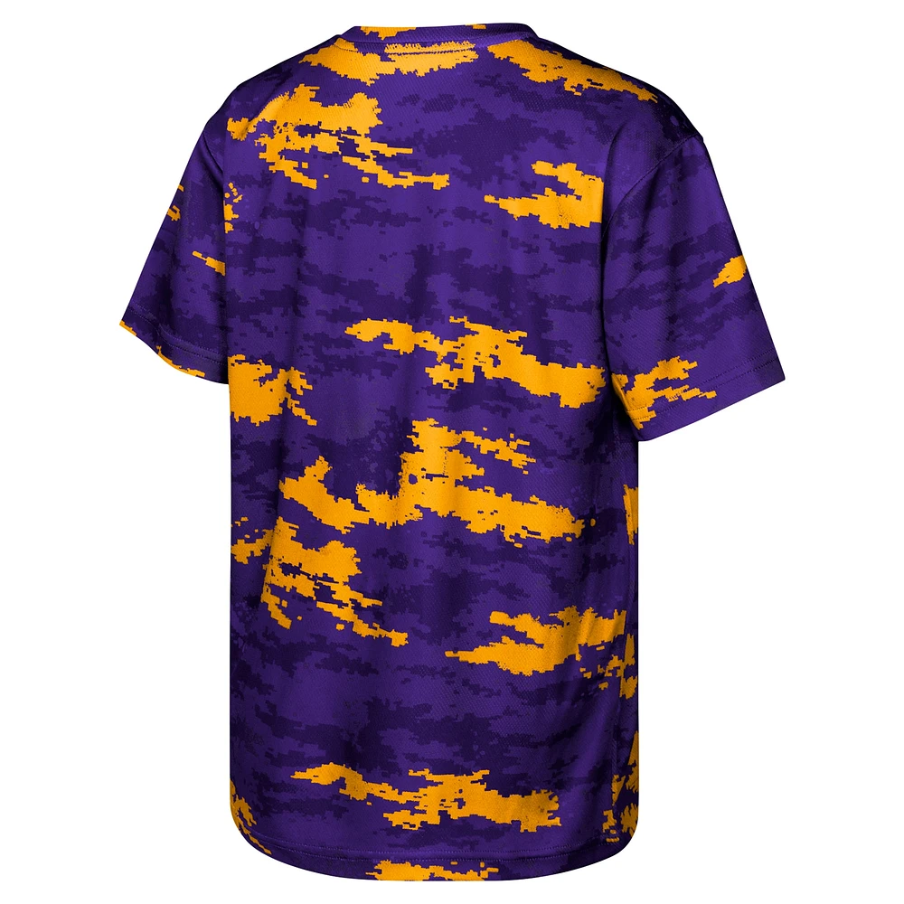 T-shirt violet pour enfants d'âge préscolaire les matchs de préparation des LSU Tigers