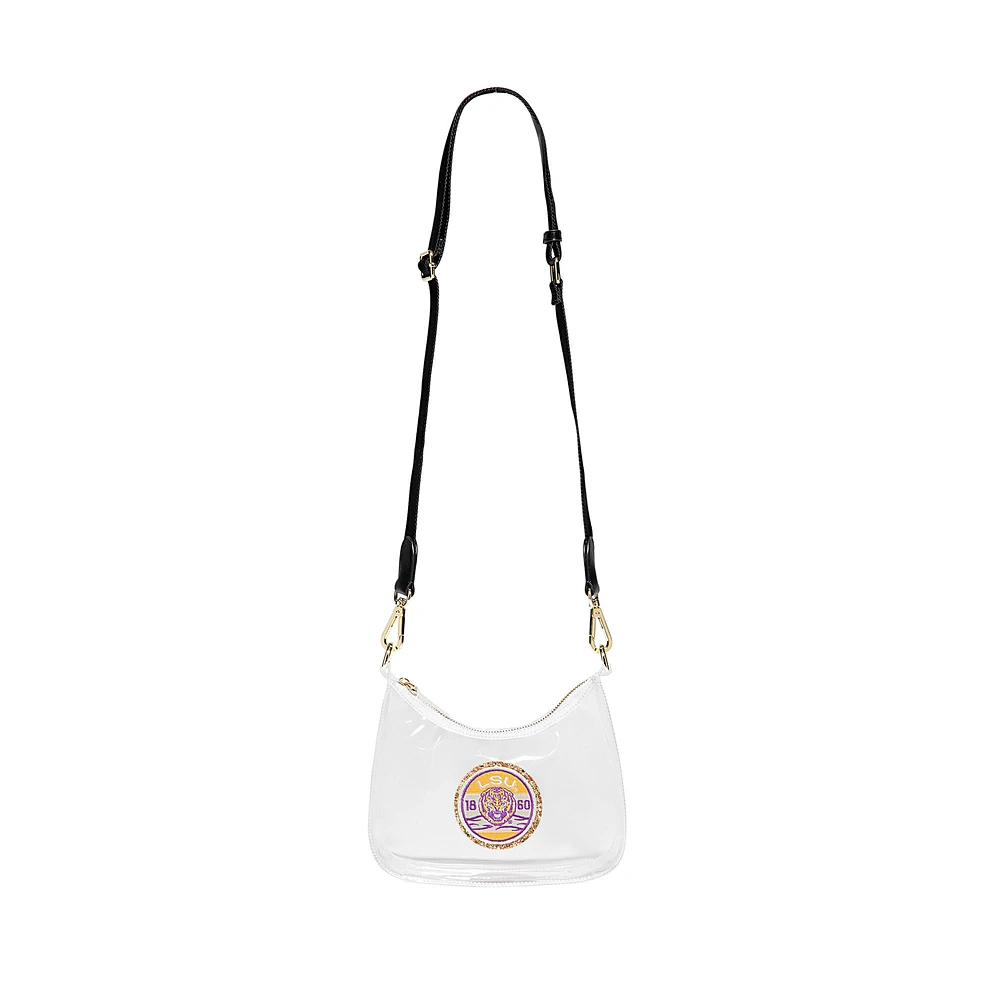 Sac à bandoulière incurvé transparent Stoney Clover Lane LSU Tigers