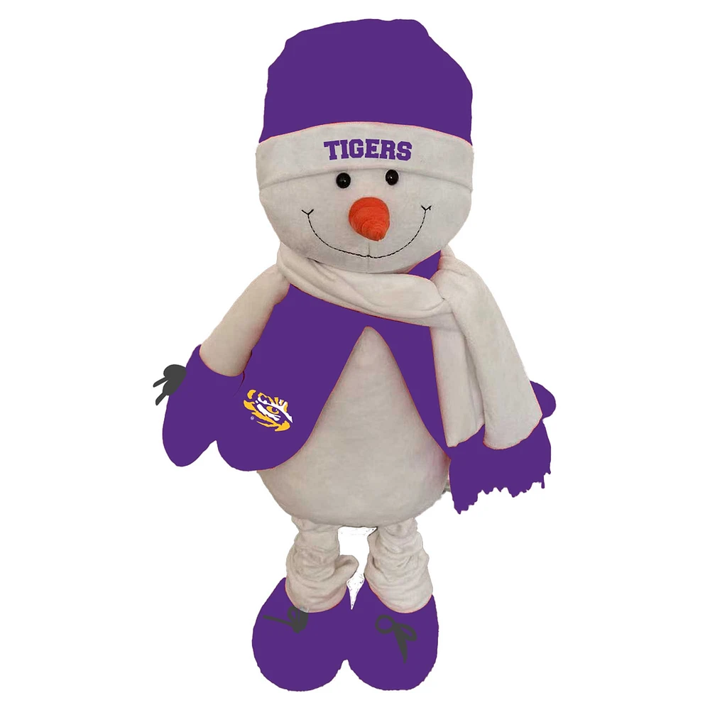 The Memory Company LSU Tigers Mascotte de bonhomme de neige givré 43,2 cm