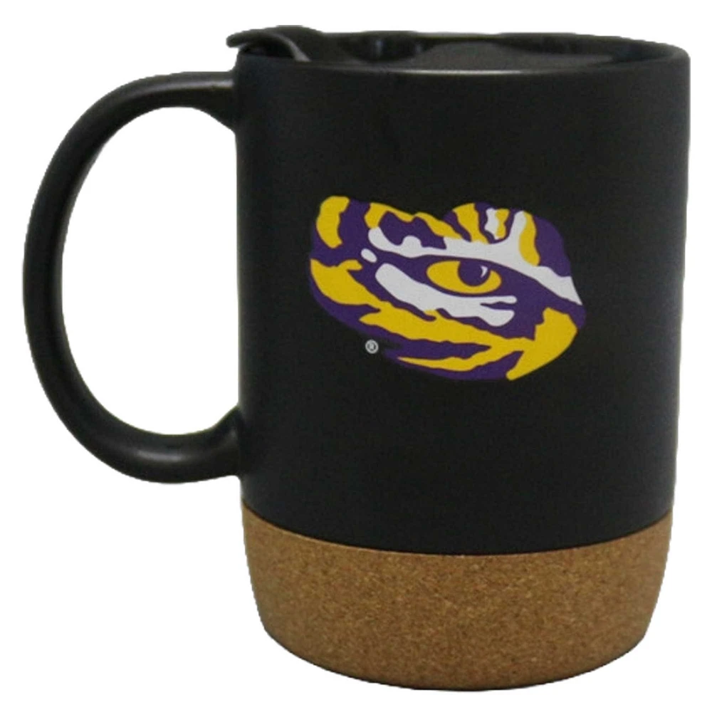 The Memory Company LSU Tigers Cork Bottom Mug with Lid