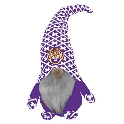 Gnome avec chapeau de Noël des Tigres de LSU de The Memory Company