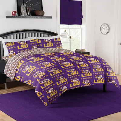 LSU Tigers The Northwest Company 5-Piece Queen Bed in a Bag Set