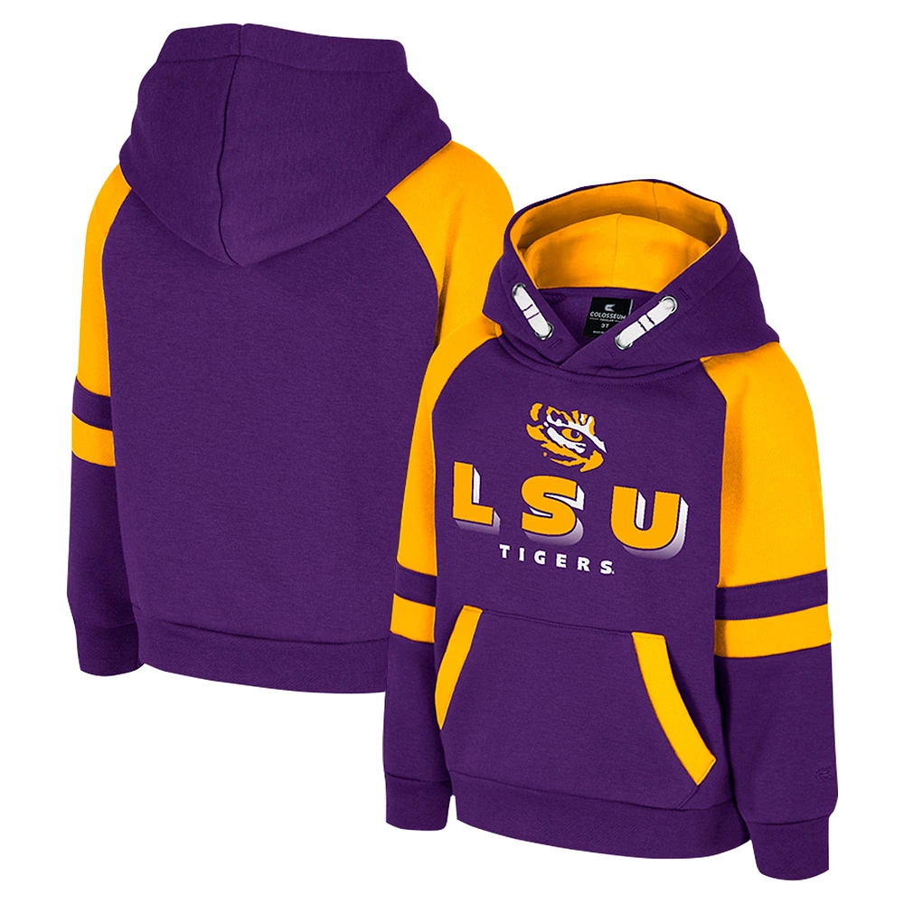 Sweat à capuche violet LSU Tigers pour tout-petit Colosseum