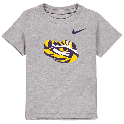 Toddler Nike Heathered Gray LSU Tigers Logo T-Shirt