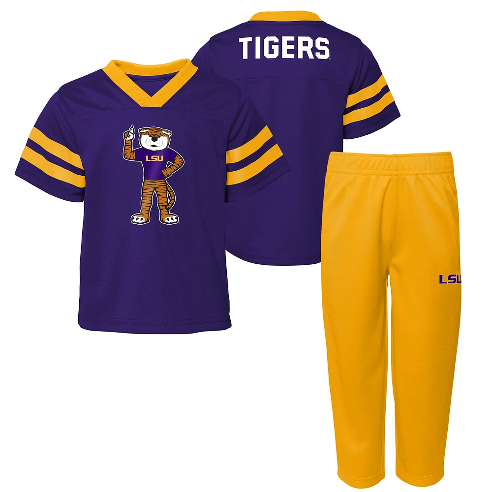 Toddler Purple LSU Tigers Two-Piece Red Zone Jersey & Pants Set