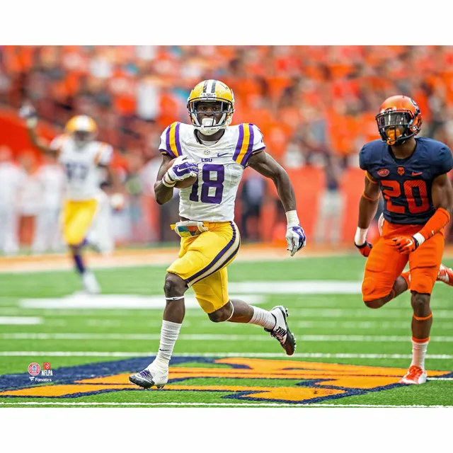 Lids Justin Jefferson LSU Tigers Fanatics Authentic Unsigned Purple Jersey  Running Photograph