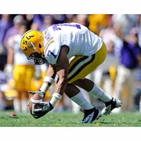 Joe Burrow LSU Tigers Fanatics Authentic Unsigned White Jersey Throwing  Photograph