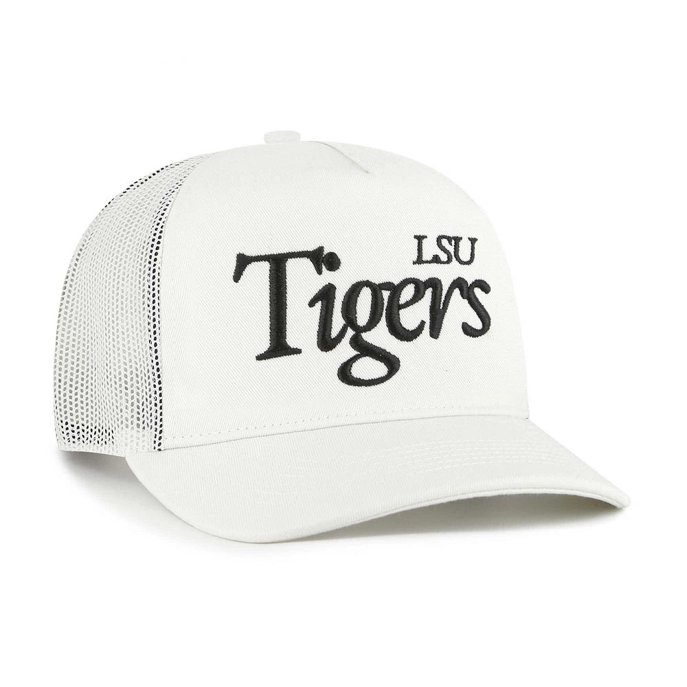 Casquette de camionneur ajustable unisexe '47 Cream LSU Tigers Foundation Script