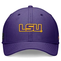 Casquette unisexe Nike violet LSU Tigers 2024 Sideline Rise Swoosh Flex