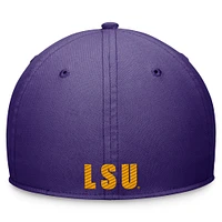 Unisex Nike Purple LSU Tigers 2024 Sideline Rise Swoosh Flex Hat