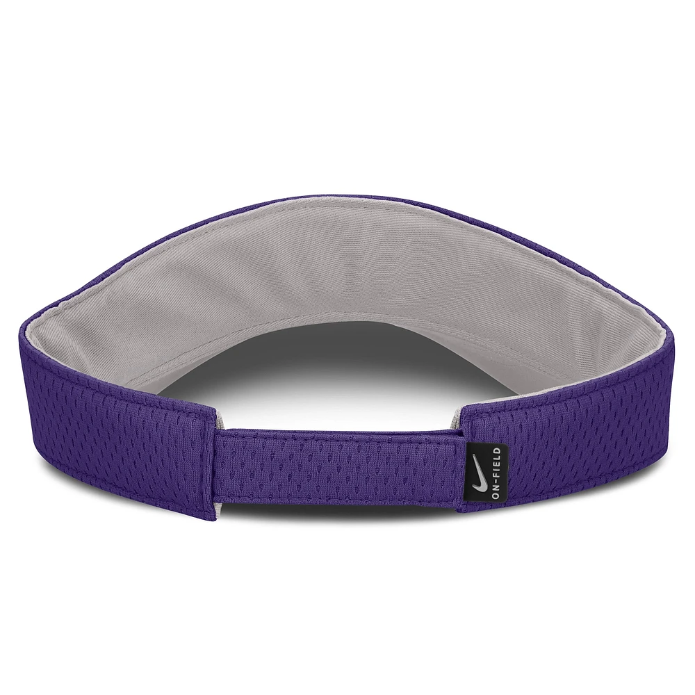 Unisex Nike Purple LSU Tigers 2025 Dugout Softball Ace Performance Adjustable Visor