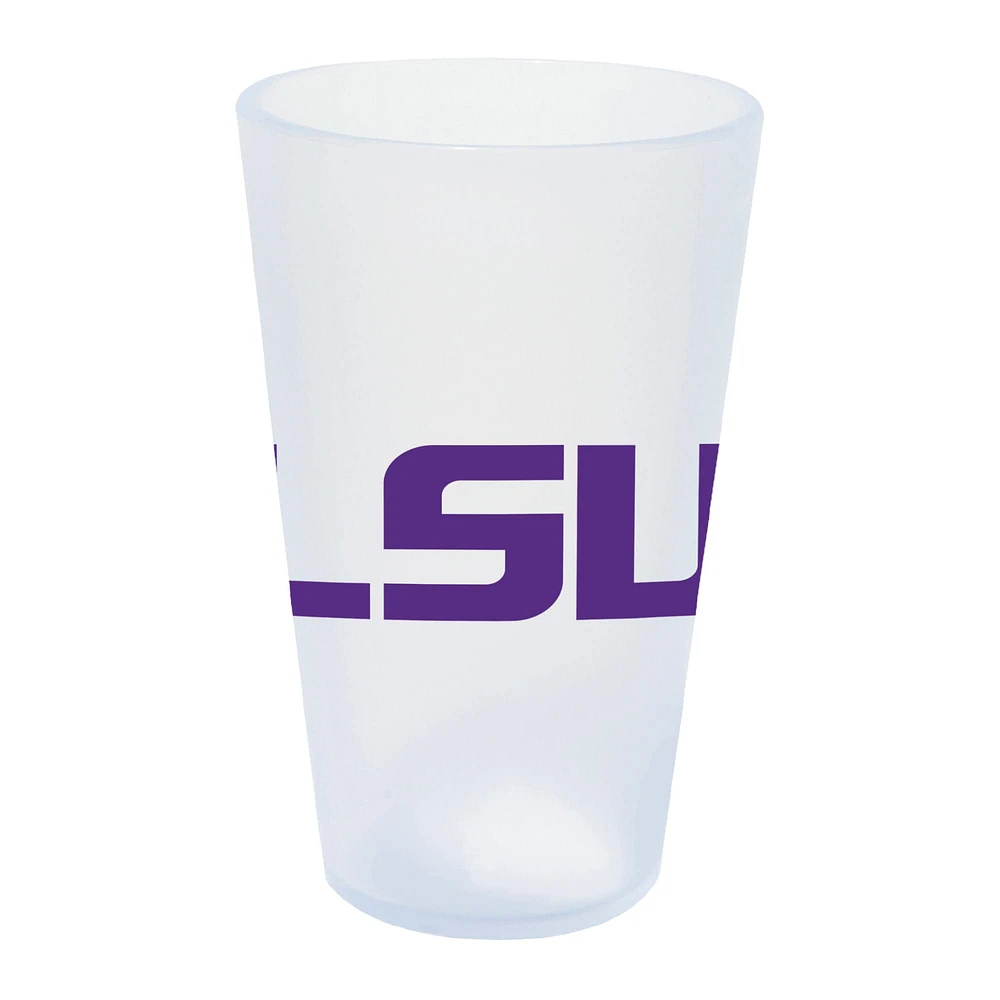 WinCraft LSU Tigres 16oz. Verre à pinte en silicone Icicle