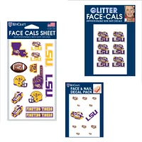 WinCraft LSU Tigers 4" x 7" Waterless Tattoos Set