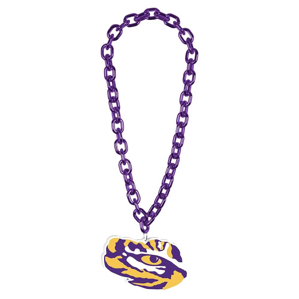 Collier avec logo à grande chaîne WinCraft LSU Tigers