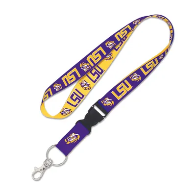 LSU Tigers WinCraft Reversible Lanyard with Detachable Buckle - Gold