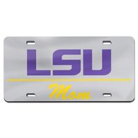 WinCraft LSU Tigers Mom Laser Cut Acrylic License Plate