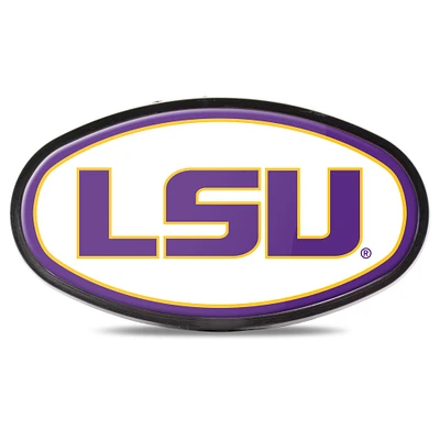 WinCraft LSU Tigers Oval Color-Covered Tailgate Hitch Cover