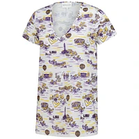 Women's Smith & Quinn White LSU Tigers Blake V-Neck T-Shirt