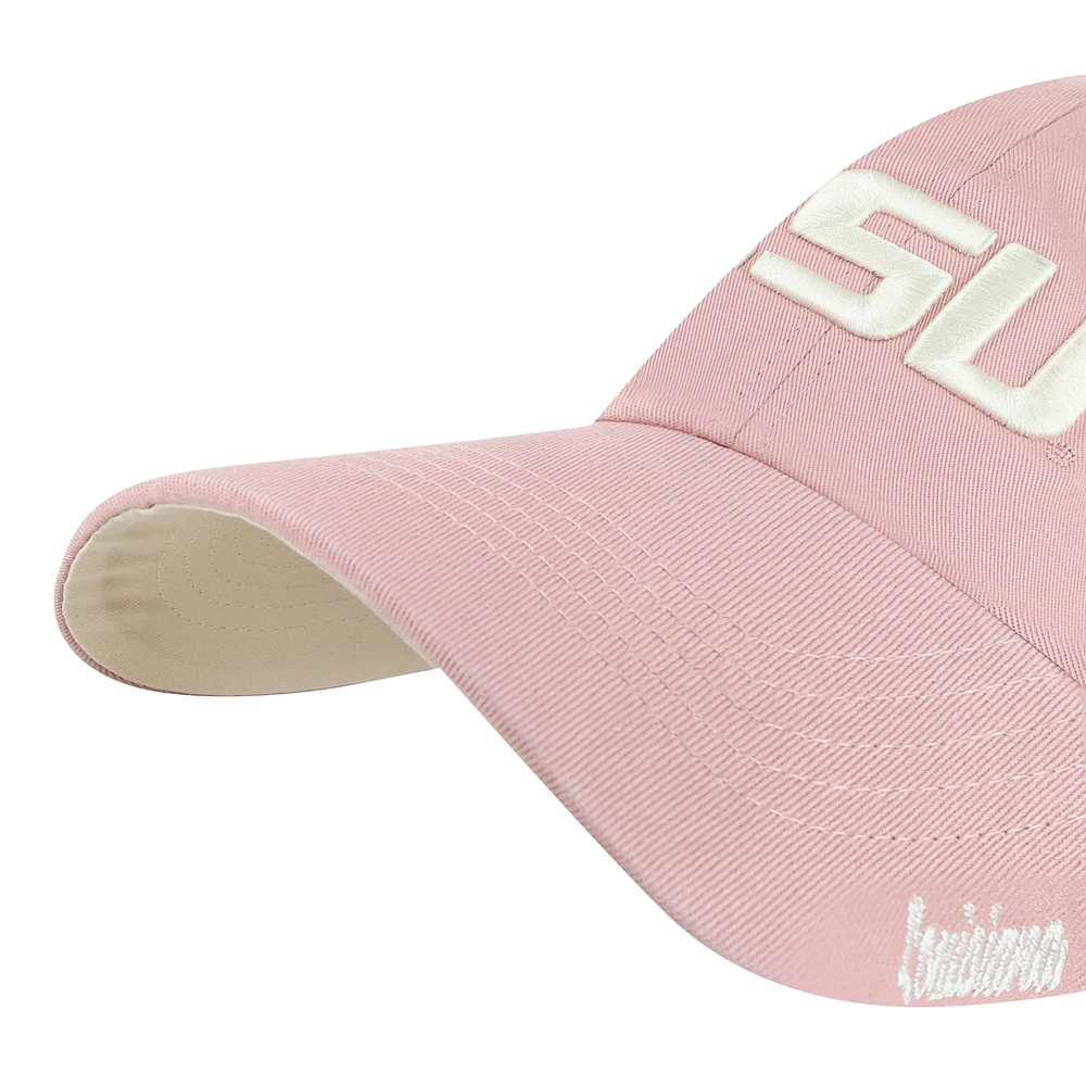 Casquette ajustable Dusty Miata Clean Up rose clair pour femme LSU Tigers '47