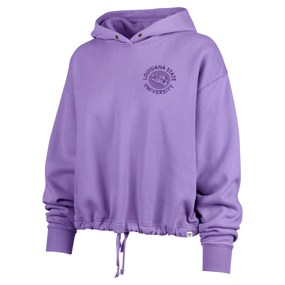 Women's '47  Purple LSU Tigers Luminance Dot Venice Pullover Hoodie