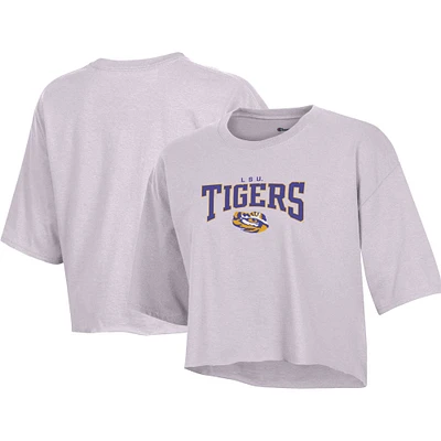 T-shirt court Champion Lavender LSU Tigers Boyfriend pour femmes