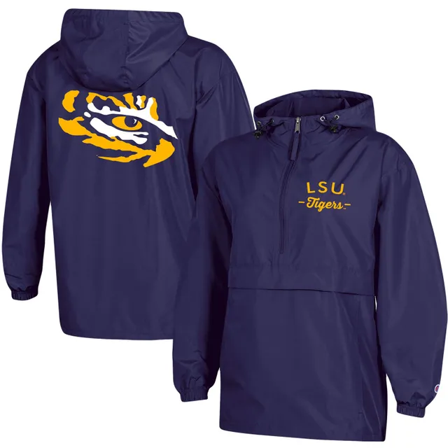 Women's Fanatics Branded Purple LSU Tigers Fleece Half-Zip Jacket