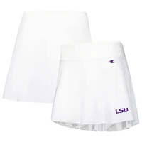 Jupe-short blanche Champion LSU Tigers Tailgate Soft Touch pour femmes