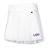 Jupe-short blanche Champion LSU Tigers Tailgate Soft Touch pour femmes