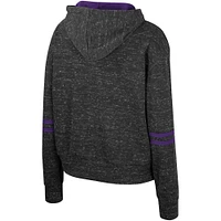 Sweat à capuche Colosseum Charcoal LSU Tigers Catherine Speckle pour femmes