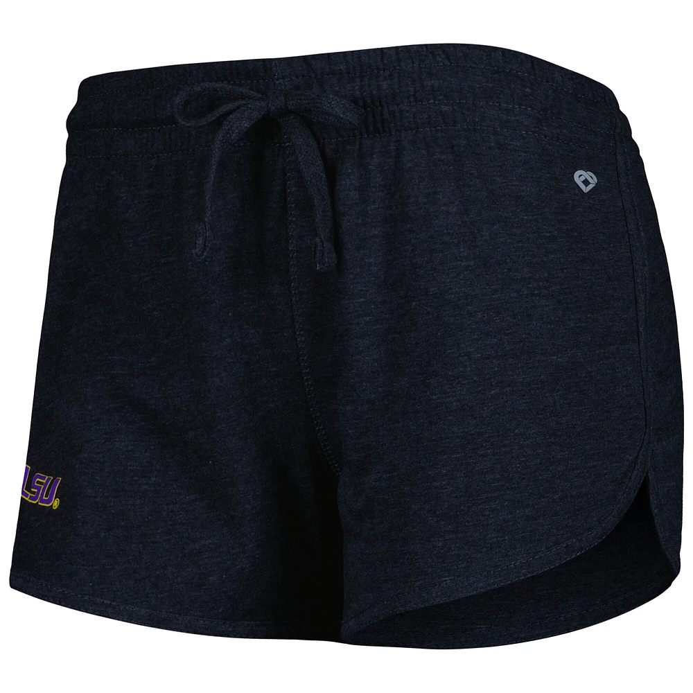 Women's Colosseum Heather Black LSU Tigers Simone Core Shorts