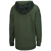 Women's Colosseum Olive/Camo LSU Tigers OHT Military Appreciation Extraction Chevron Pullover Hoodie