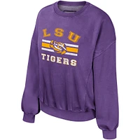 Sweat-shirt délavé Colosseum Purple LSU Tigers Audrey pour femmes