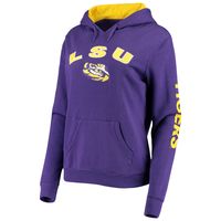 Women's Colosseum Purple LSU Tigers Loud and Proud Pullover Hoodie