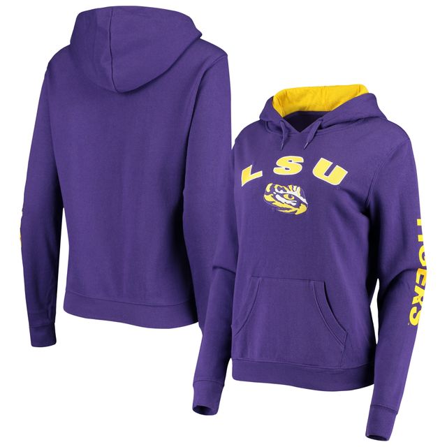 Sweat à capuche Colosseum Purple LSU Tigers Loud and Proud pour femme