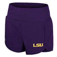 Short taille haute à smocks Stop By violet Colosseum pour femme des LSU Tigers