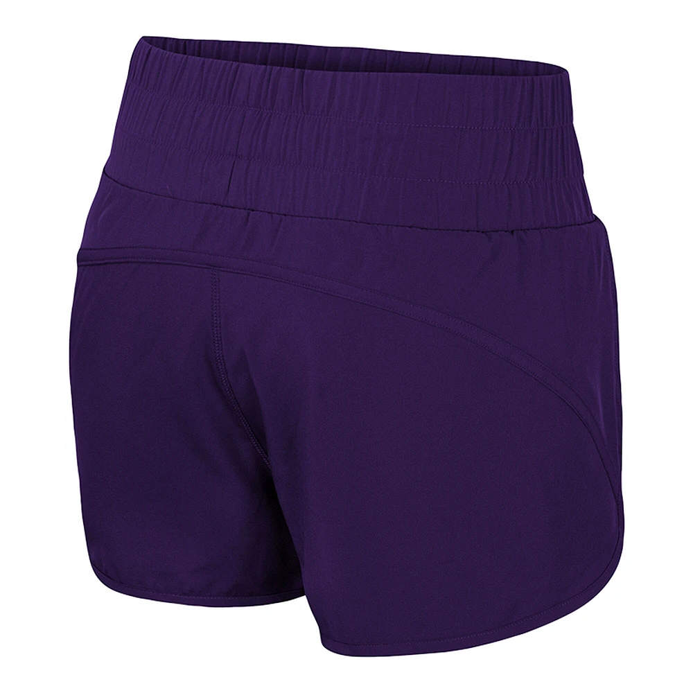 Short taille haute à smocks Stop By violet Colosseum pour femme des LSU Tigers