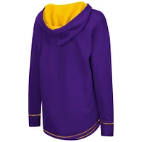 Women's Colosseum Purple LSU Tigers Tunic Pullover Hoodie
