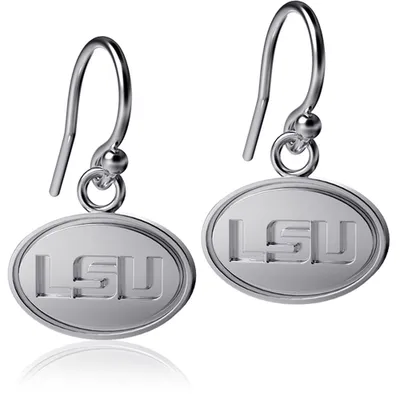 LSU Tigers Dayna Designs Women's Silver Dangle Earrings