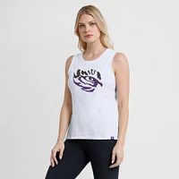 Women's Fanatics White LSU Tigers Activate Slub Tank Top