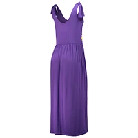 Women's G-III 4Her by Carl Banks Purple LSU Tigers Game Over Scoop Neck Maxi Dress