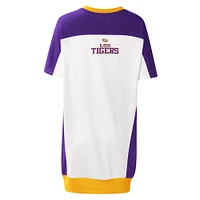 Robe t-shirt pour femme G-III 4Her by Carl Banks LSU Tigers Home Run blanche