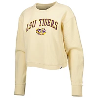 Sweat League Collegiate Wear crème LSU Tigers Classic Campus Corded Timber pour femme