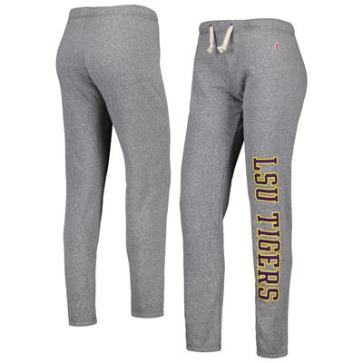 Women's League Collegiate Wear Heather Gray LSU Tigers Victory Springs Tri-Blend Jogger Pants