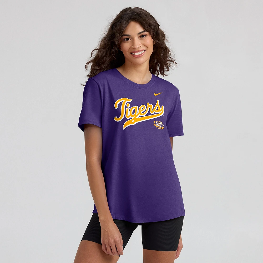 Women's Nike Purple LSU Tigers Local Script T-Shirt