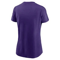 T-shirt Nike violet avec logo Primetime des LSU Tigers pour femme